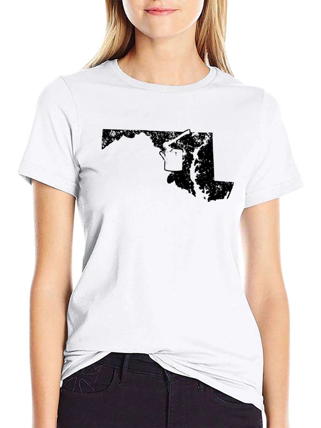 Maryland State Pride Graphic T-Shirt - Black