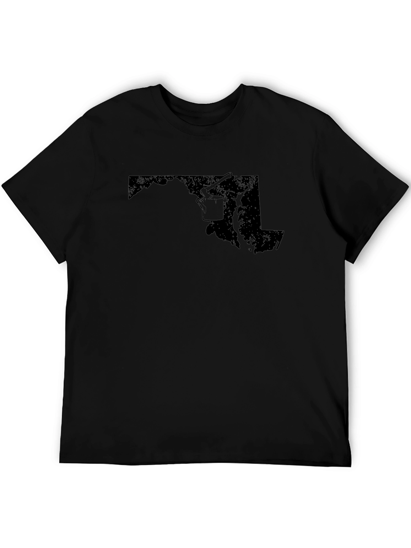 Maryland State Pride Graphic T-Shirt - Black