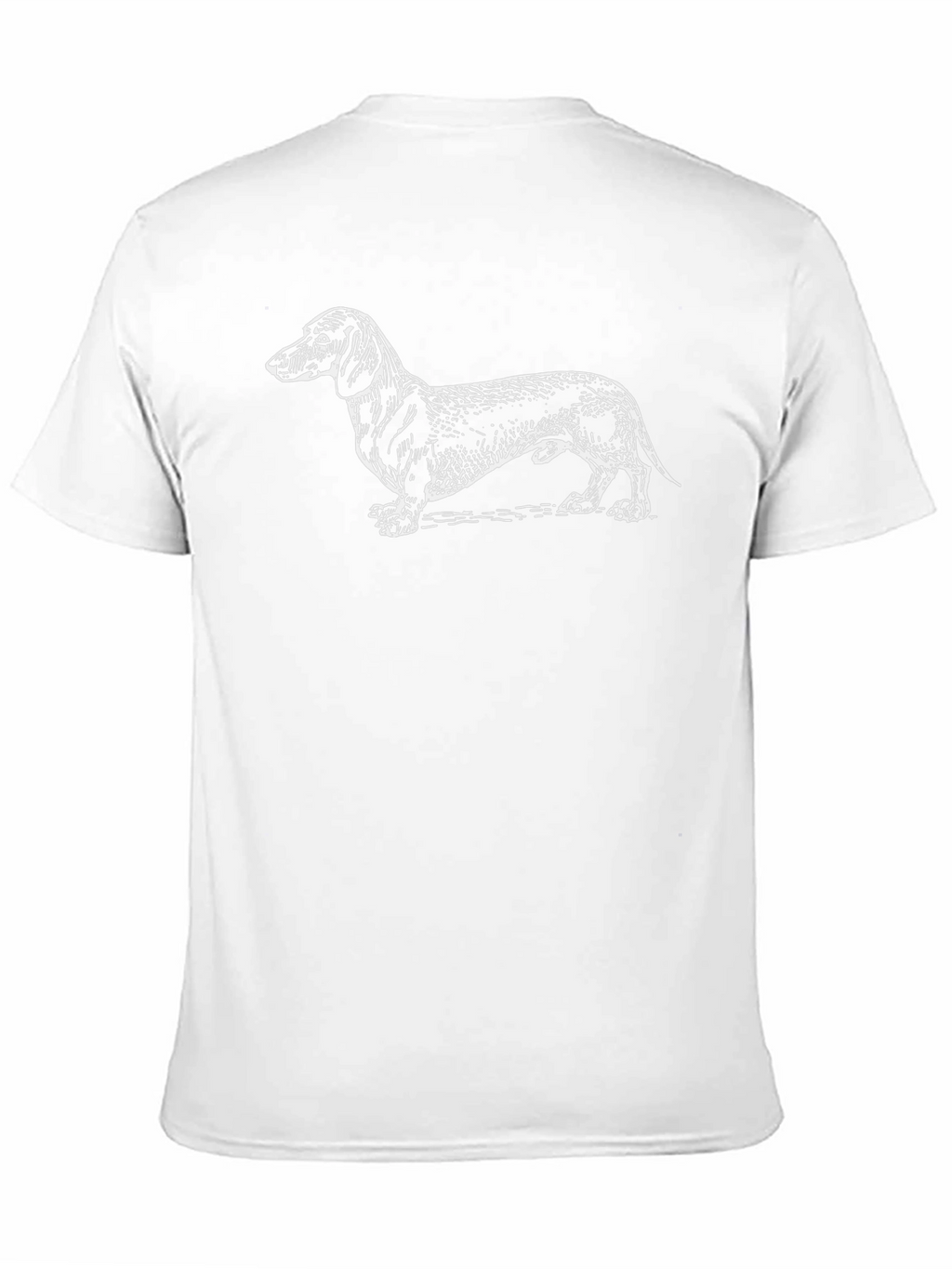 Dachshund Dog Graphic T-Shirt - Black Cotton Tee