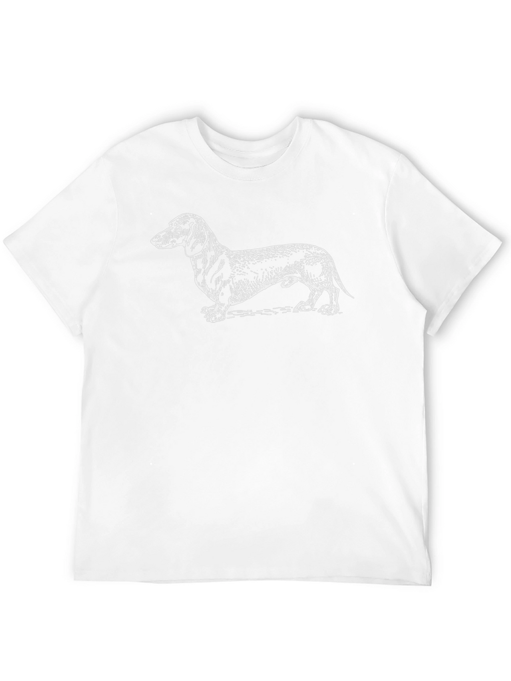 Dachshund Dog Graphic T-Shirt - Black Cotton Tee