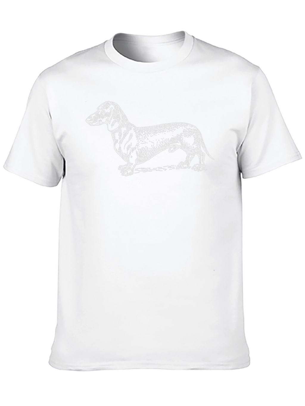 Dachshund Dog Graphic T-Shirt - Black Cotton Tee