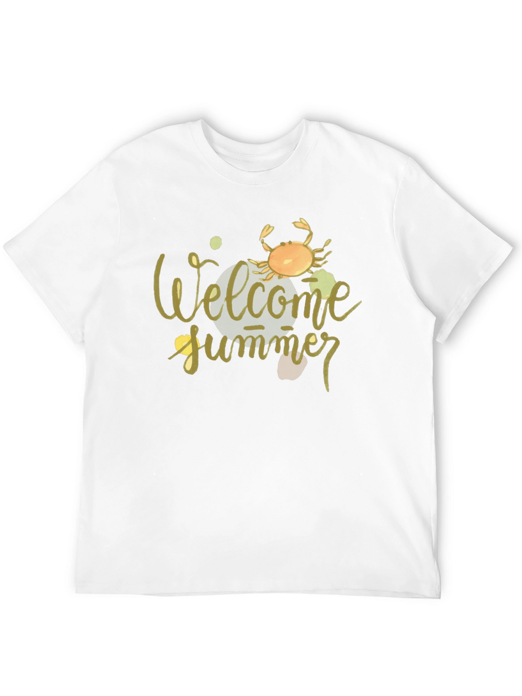 Welcome Summer Crab Graphic Tee - Black