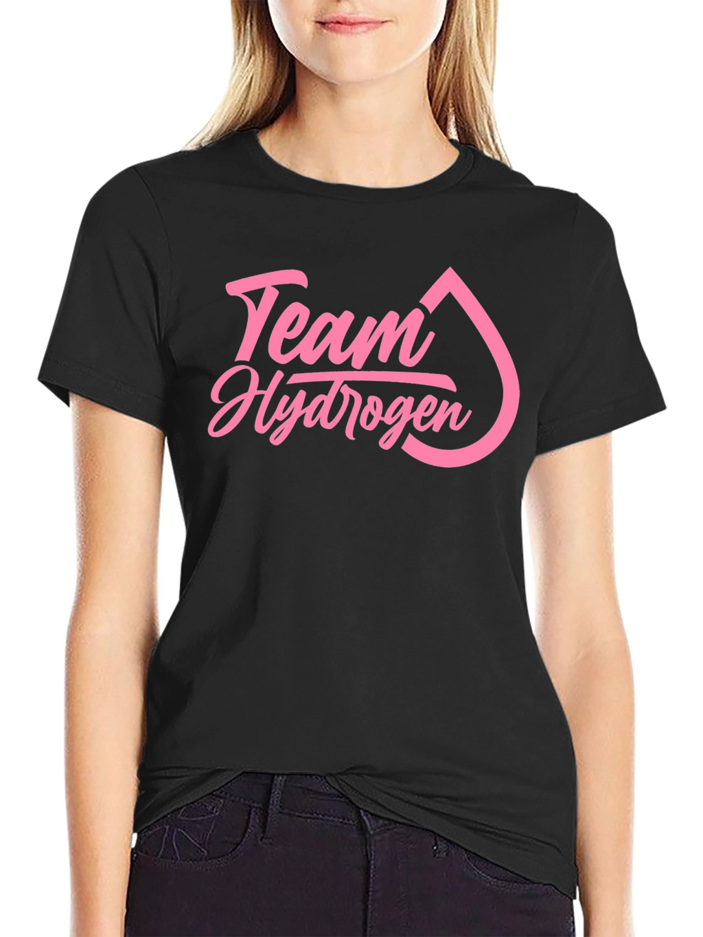 Team Hydrogen T-Shirt - Pink Graphic Print