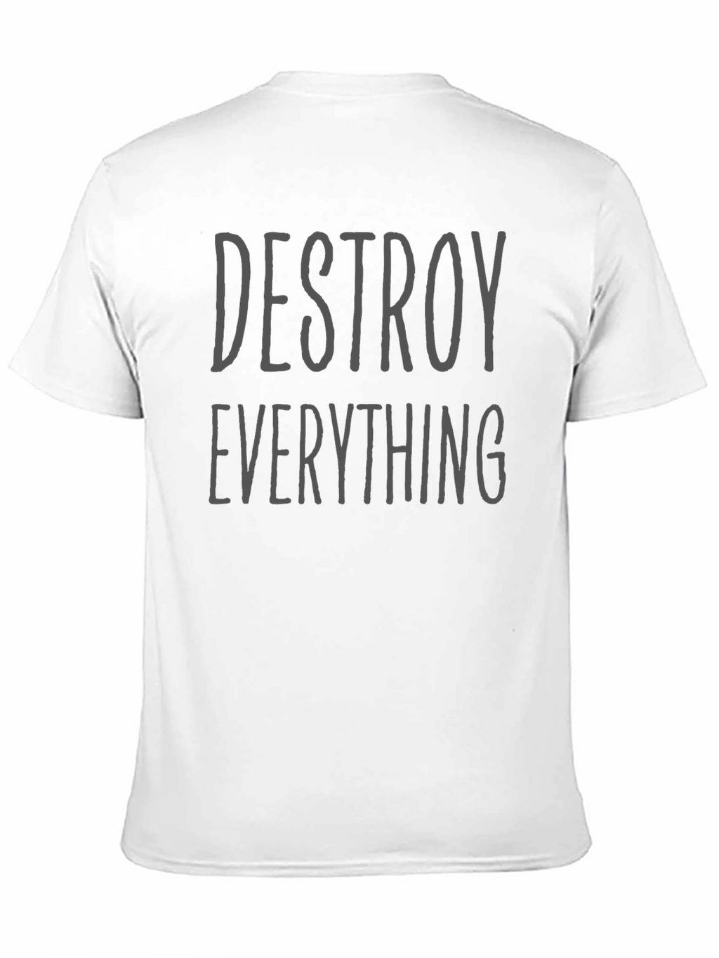 Destroy Everything Graphic Tee - Black Cotton Shirt