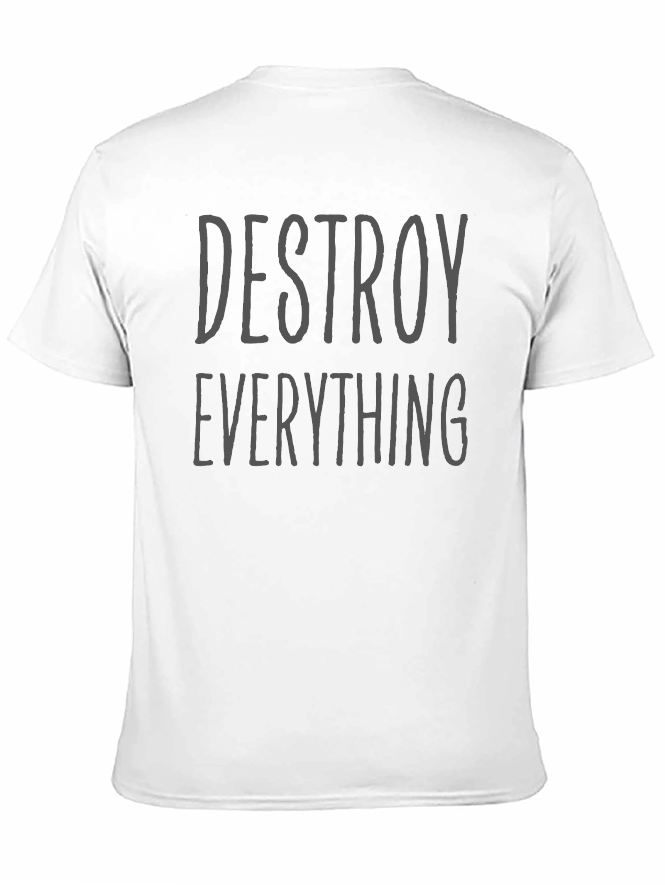 Destroy Everything Graphic Tee - Black Cotton Shirt