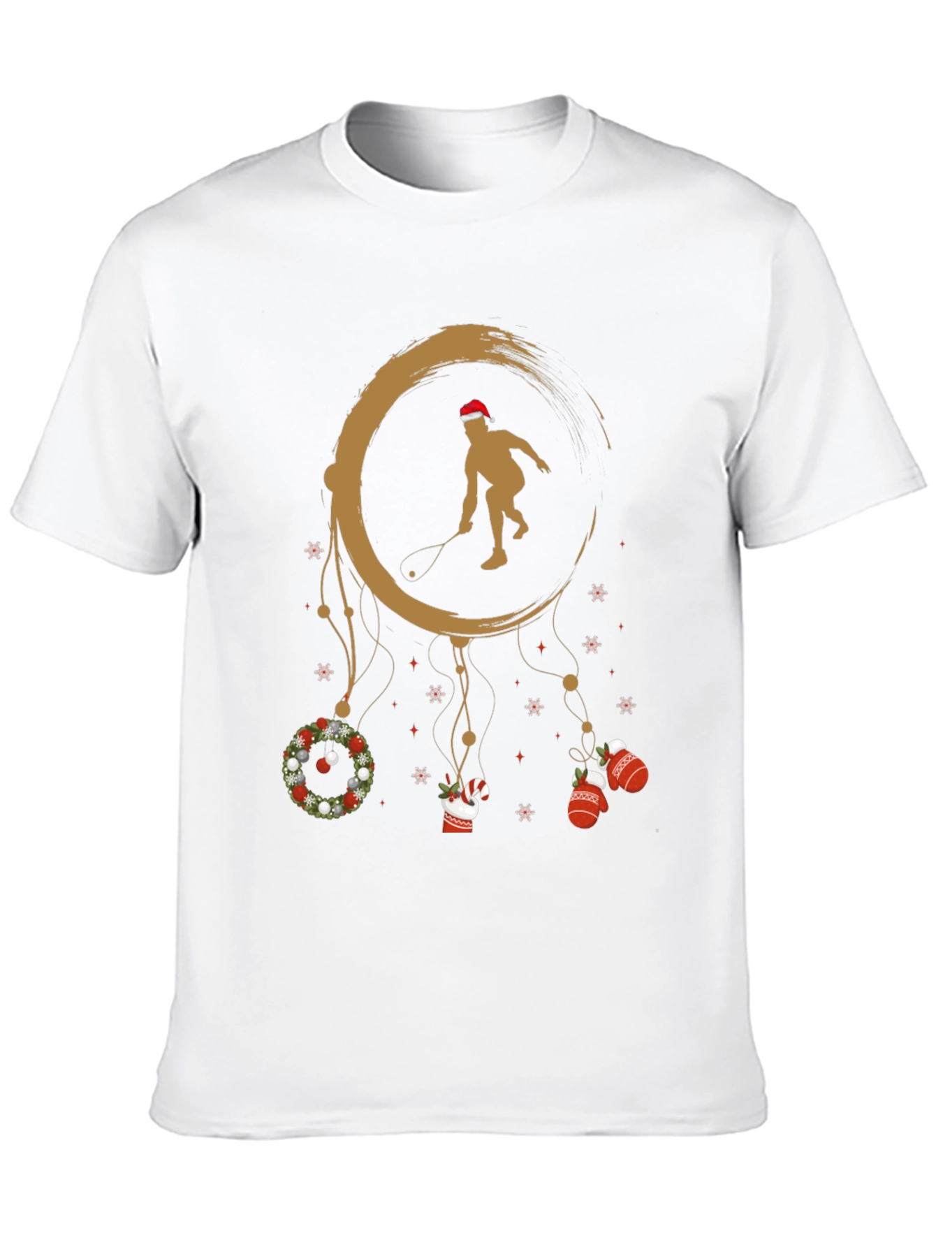 Festive Squash Player Graphic Tee