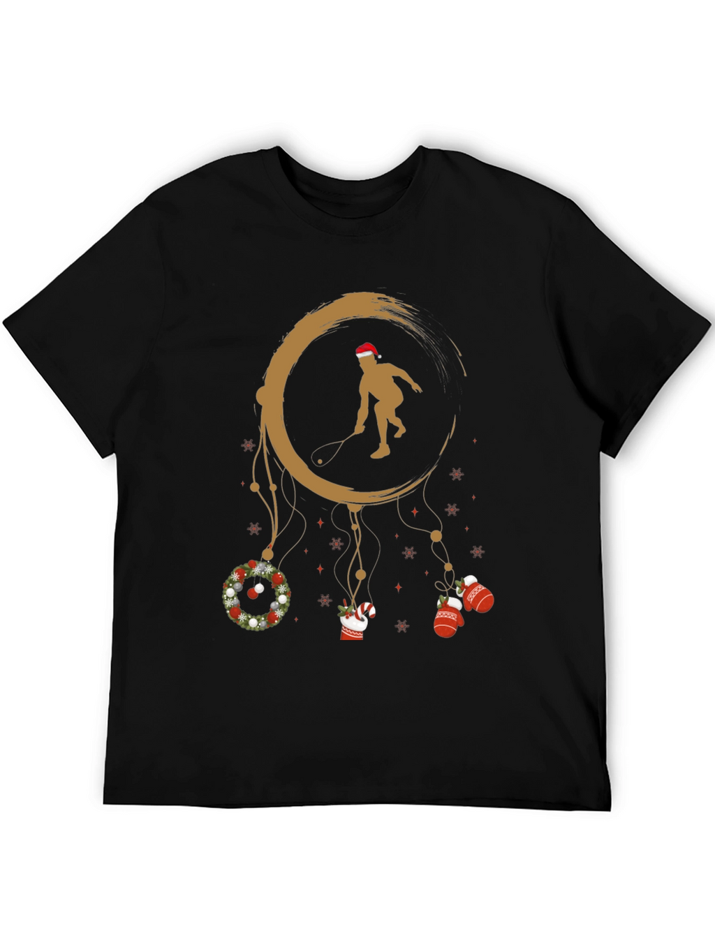 Festive Squash Player Graphic Tee