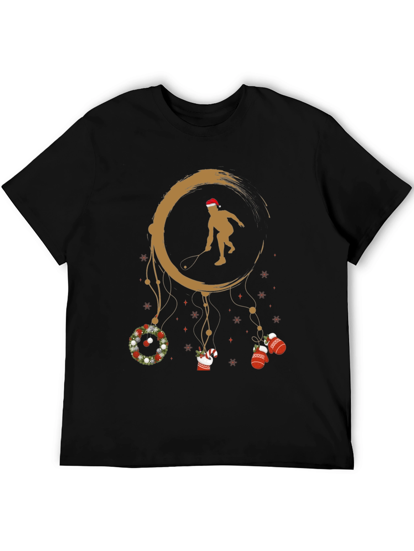 Festive Squash Player Graphic Tee