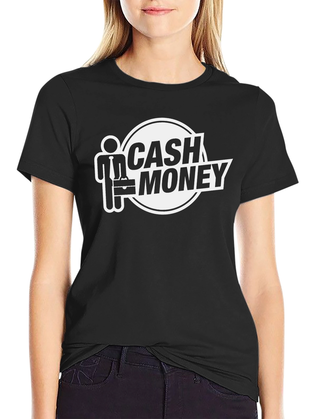 Cash Money Graphic Tee - Black Cotton T-Shirt