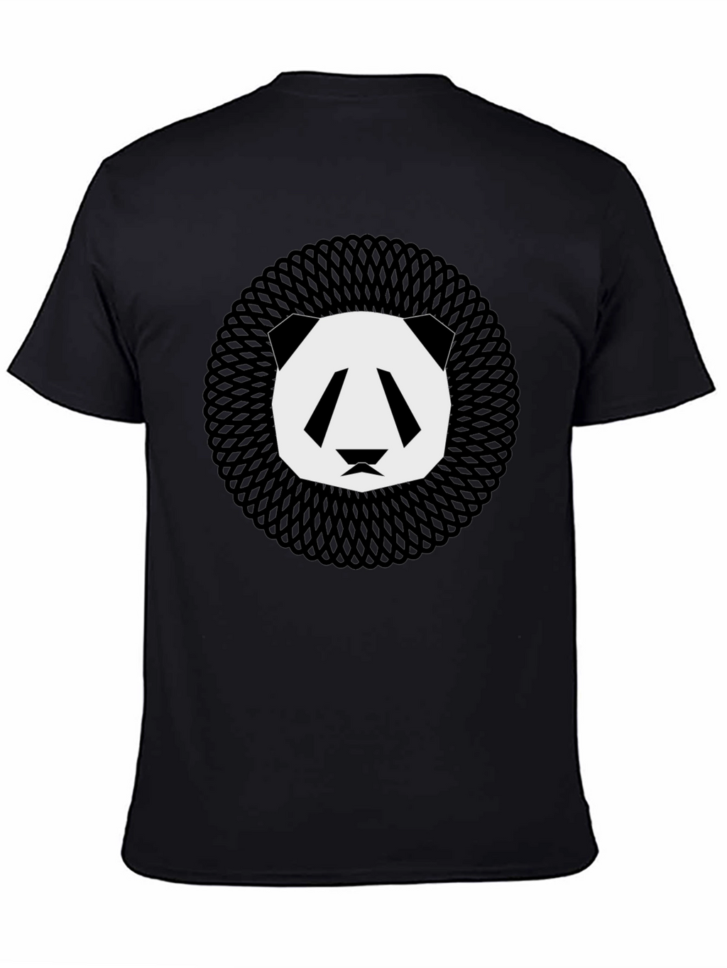 Geometric Panda Graphic Tee - Modern Animal Print