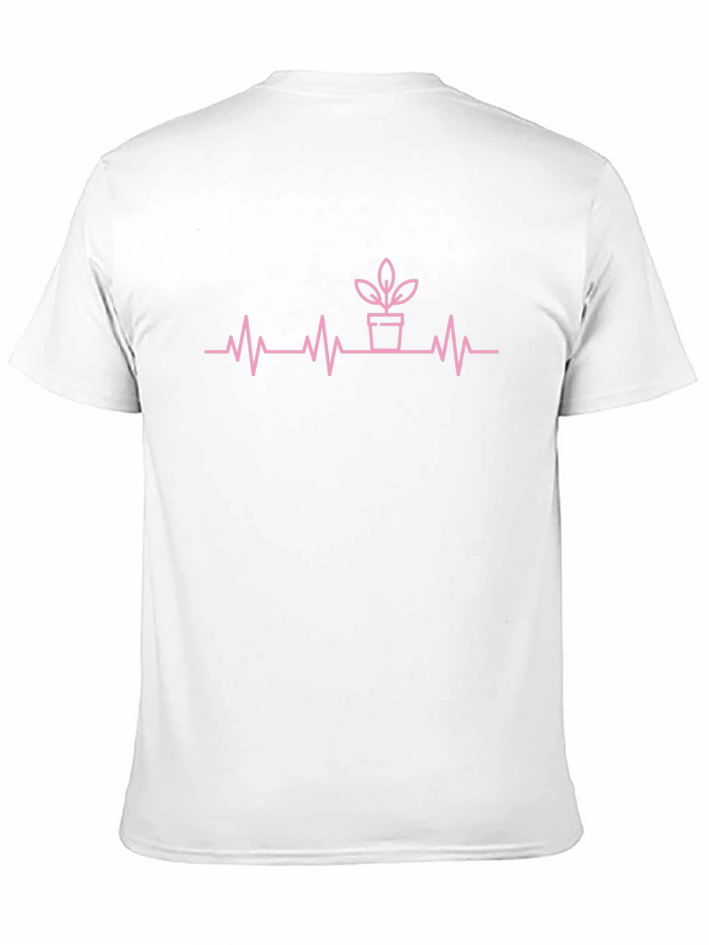Plant Lover Heartbeat Tee - Black Cotton T-Shirt