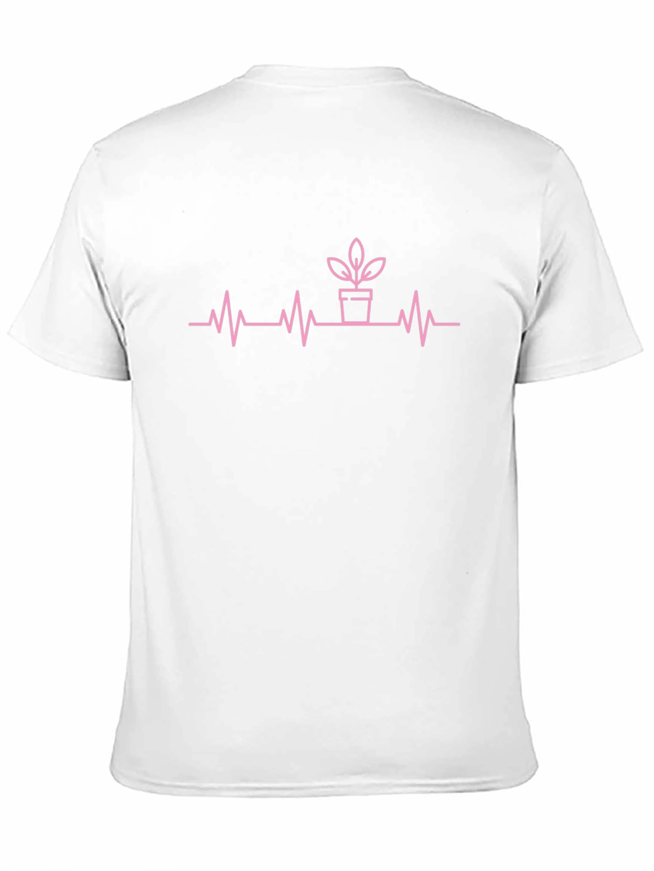 Plant Lover Heartbeat Tee - Black Cotton T-Shirt