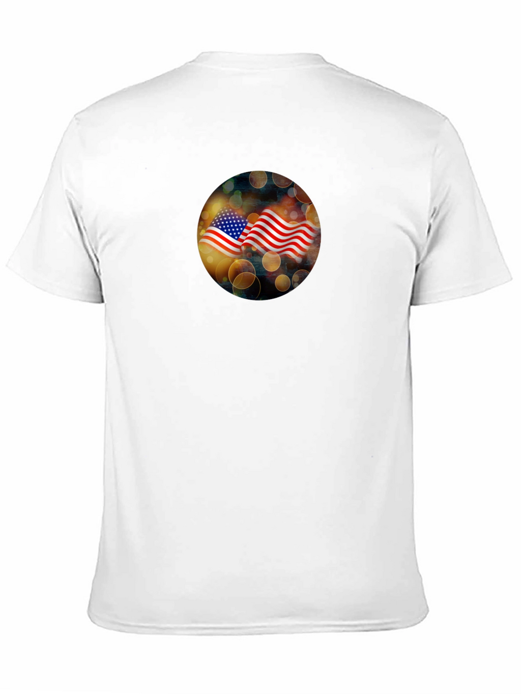 USA Flag Graphic Black T-Shirt