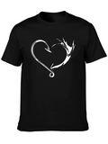 Fishing & Hunting Heart T-Shirt - Outdoors Tee