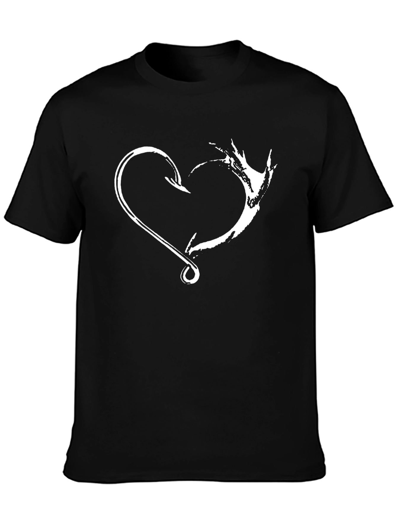 Fishing & Hunting Heart T-Shirt - Outdoors Tee