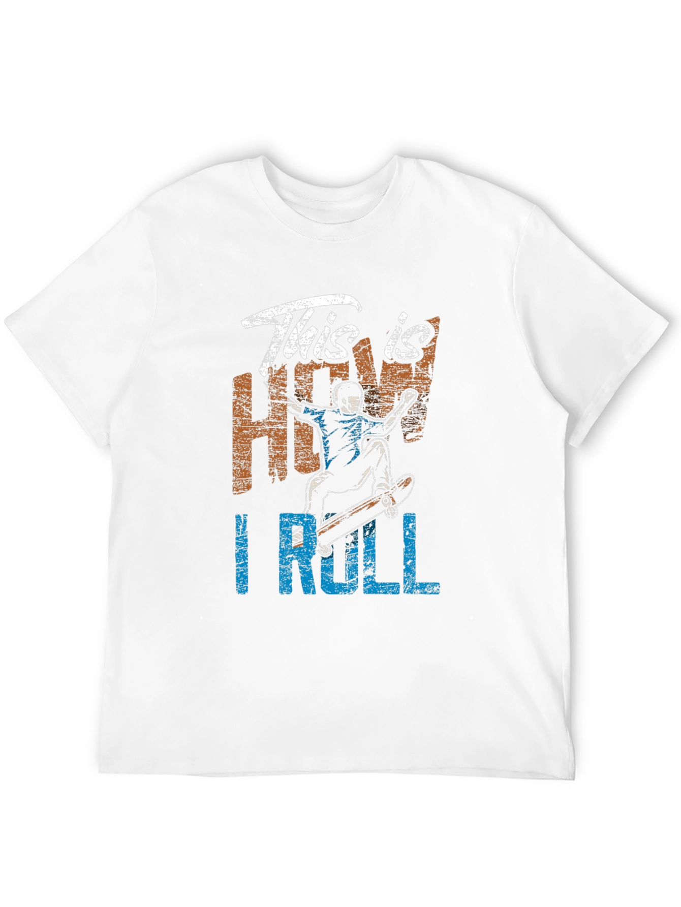 This is How I Roll Skateboarder Graphic Tee