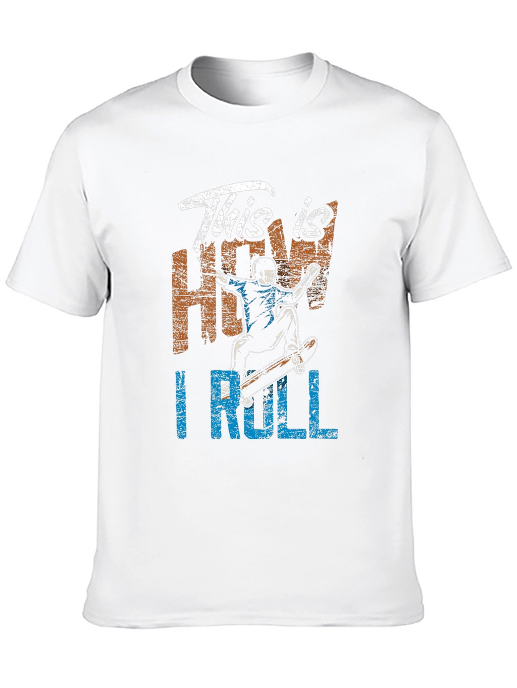 This is How I Roll Skateboarder Graphic Tee