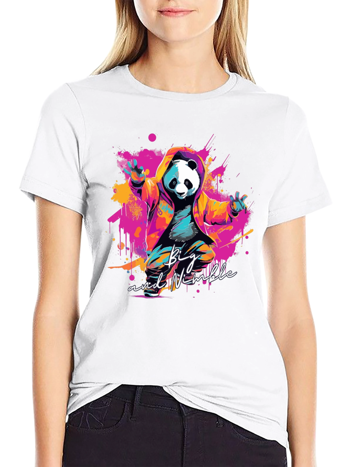 Big & Nimble Panda Graphic T-Shirt