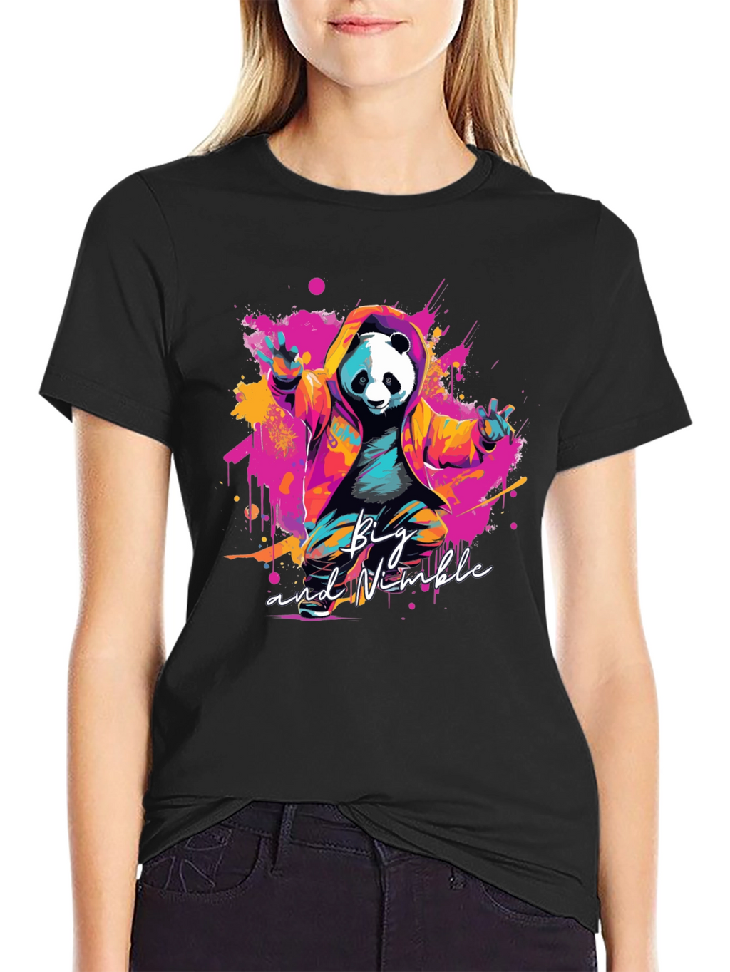Big & Nimble Panda Graphic T-Shirt