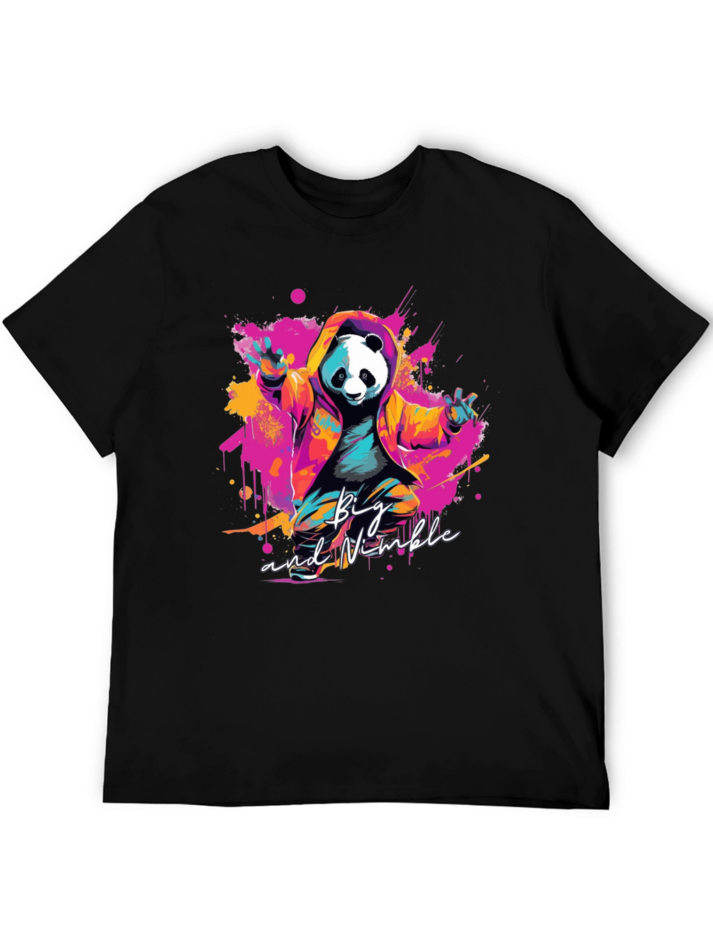 Big & Nimble Panda Graphic T-Shirt