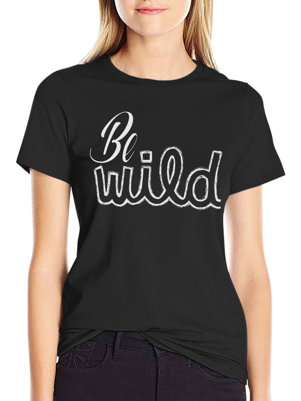 Be Wild Graphic T-Shirt - Black