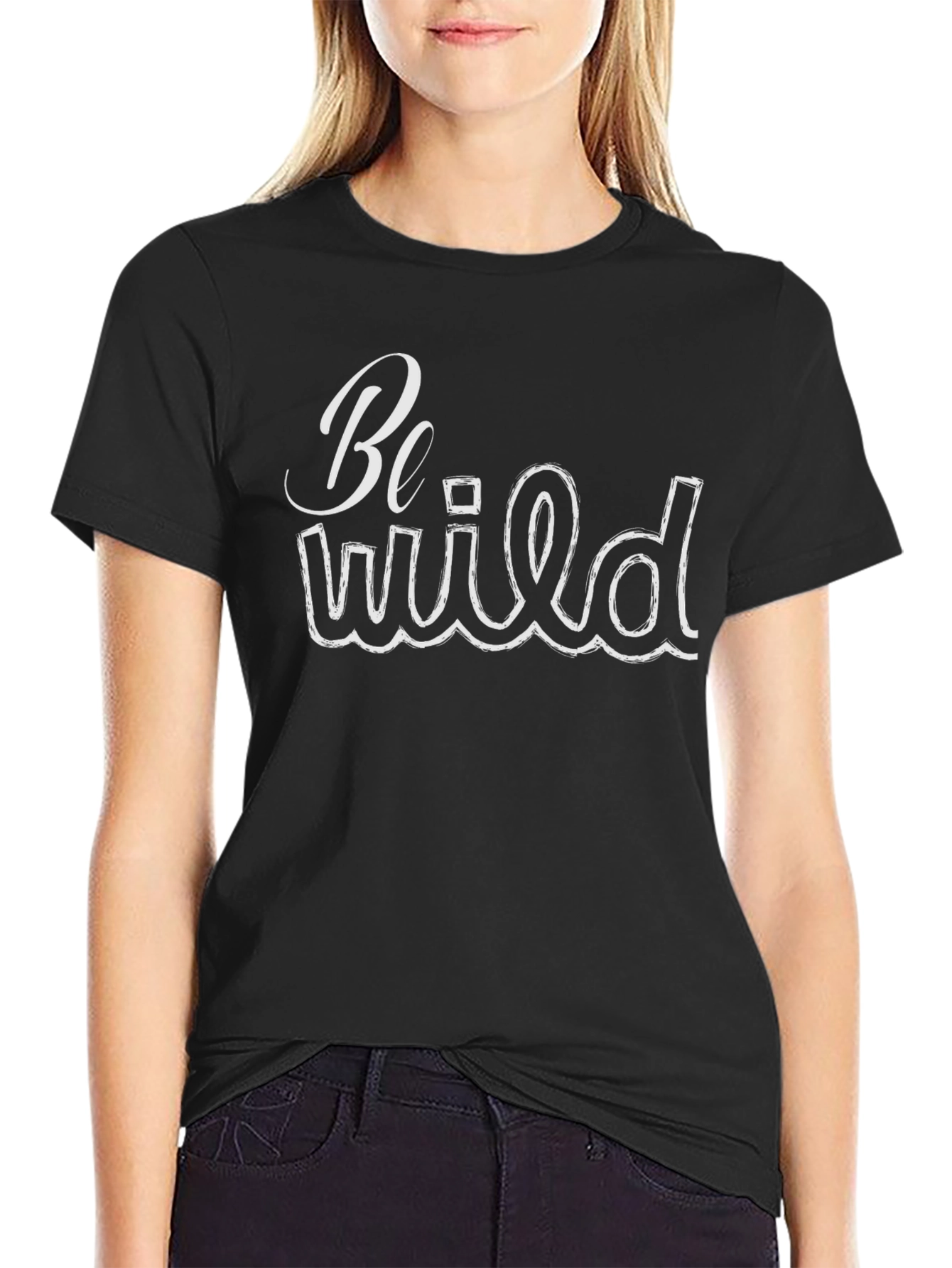 Be Wild Graphic T-Shirt - Black