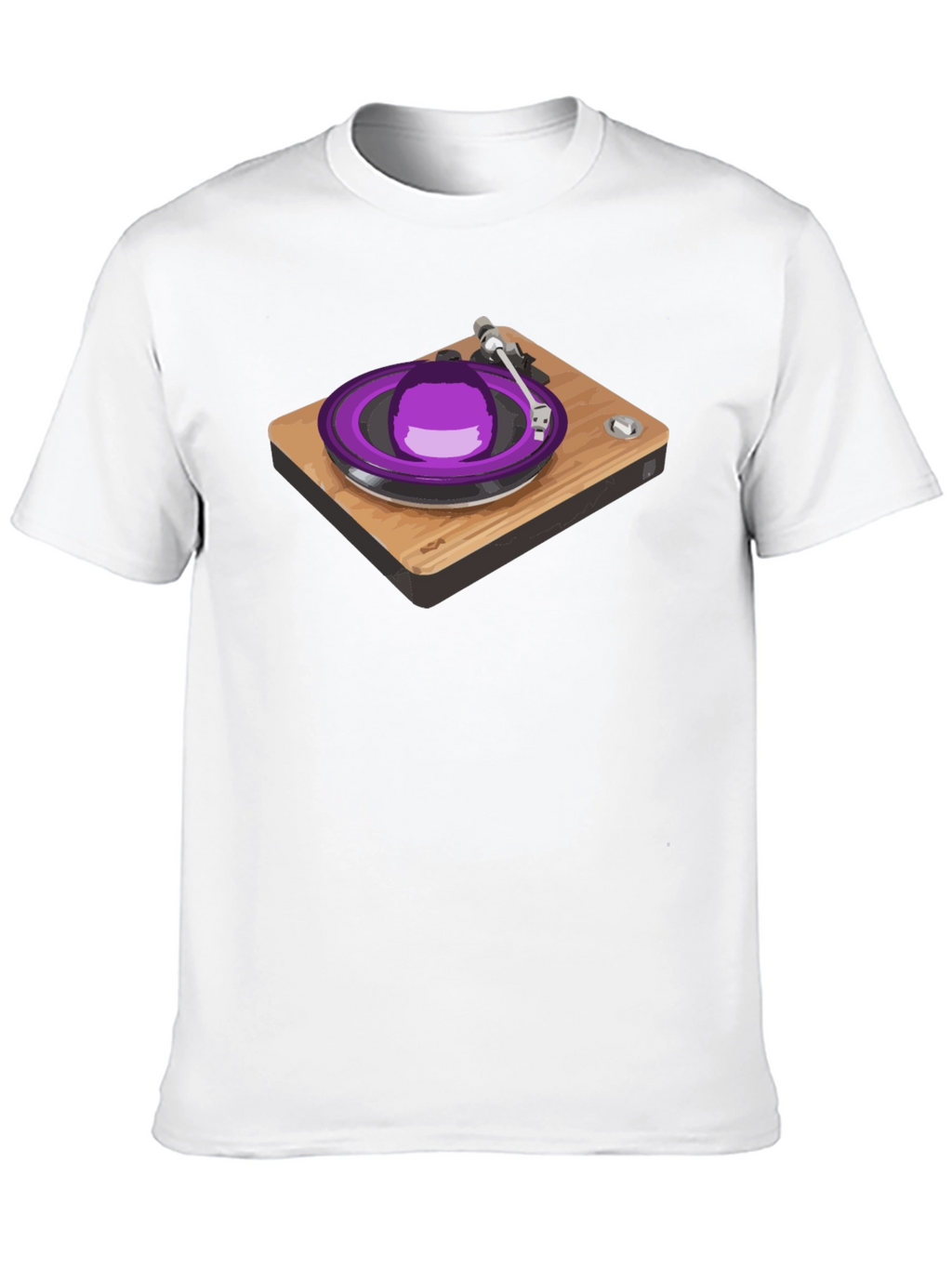 Retro Turntable Graphic Tee - DJ Music Lover Shirt