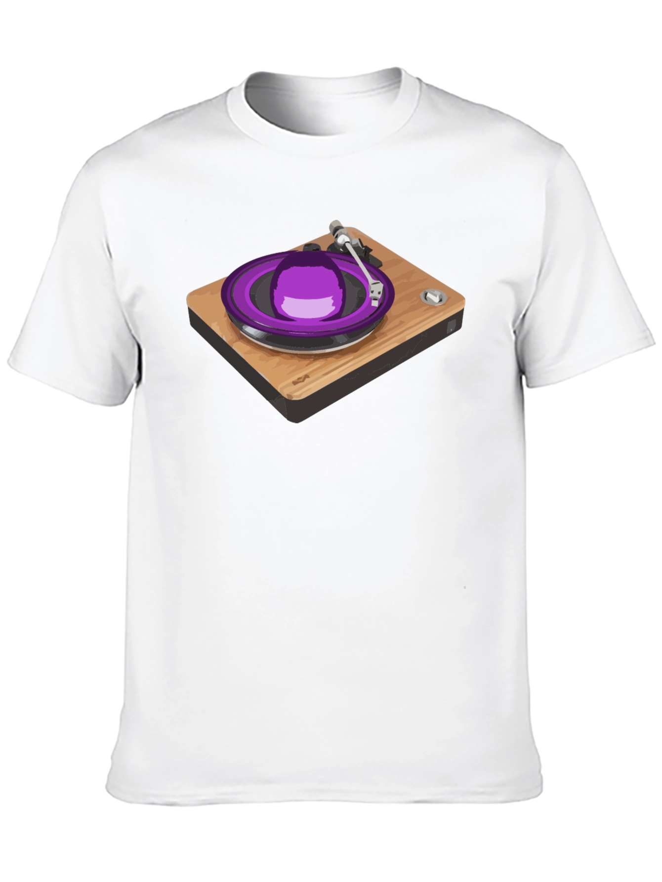 Retro Turntable Graphic Tee - DJ Music Lover Shirt