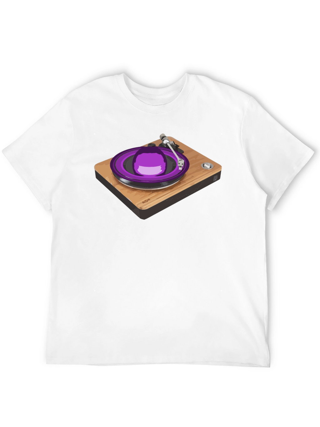 Retro Turntable Graphic Tee - DJ Music Lover Shirt
