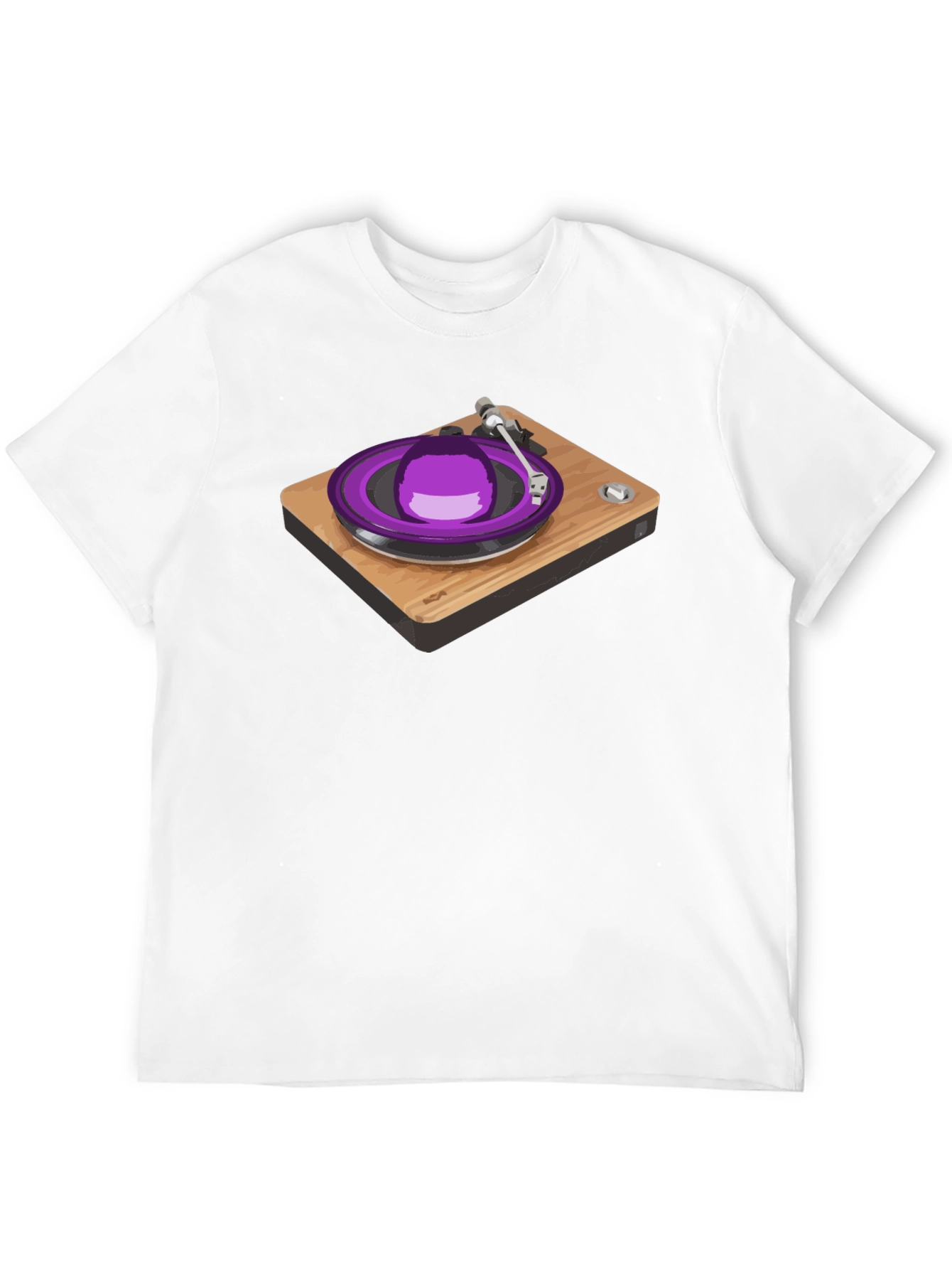 Retro Turntable Graphic Tee - DJ Music Lover Shirt