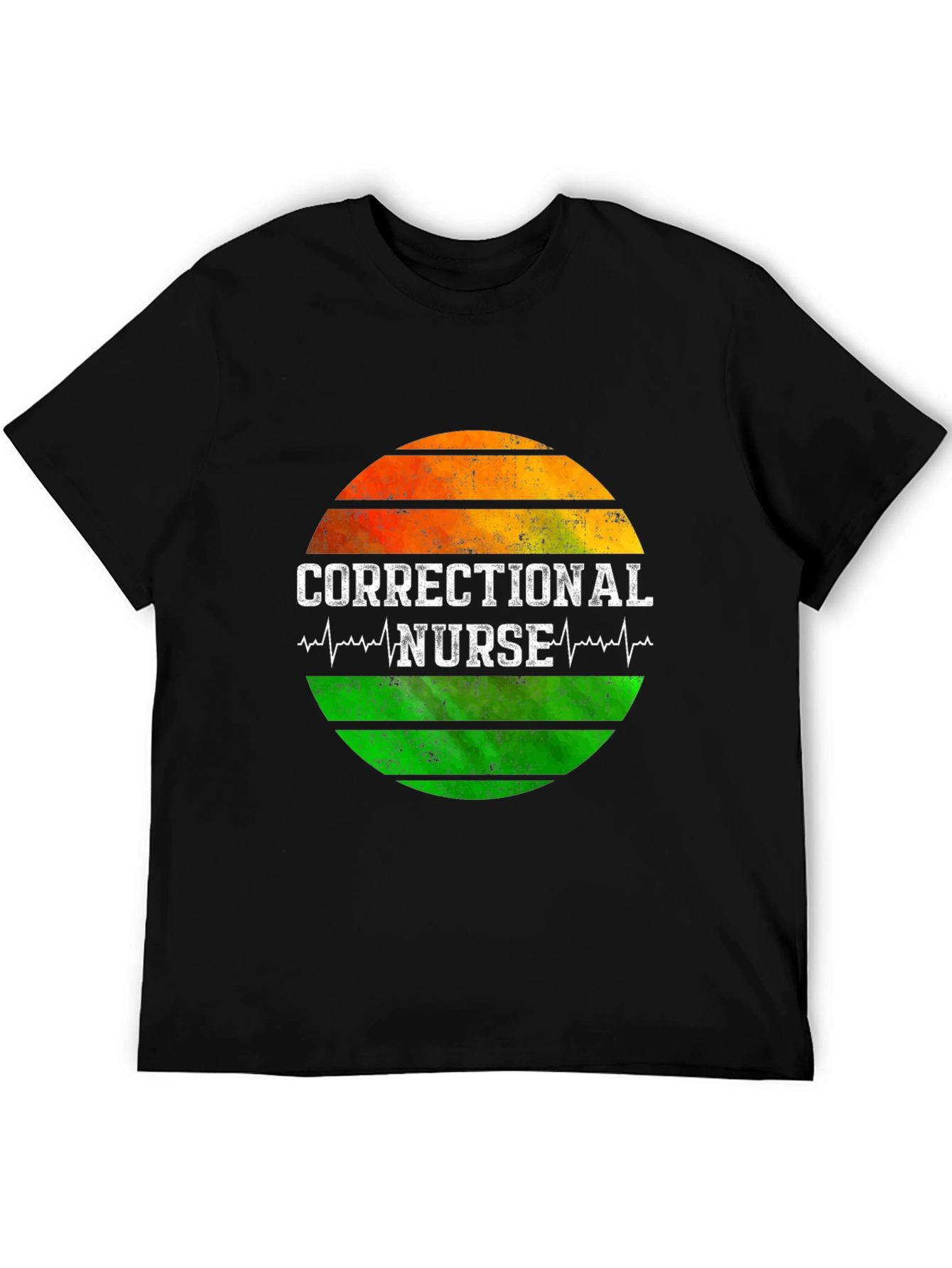 Correctional Nurse Sunset Graphic Tee