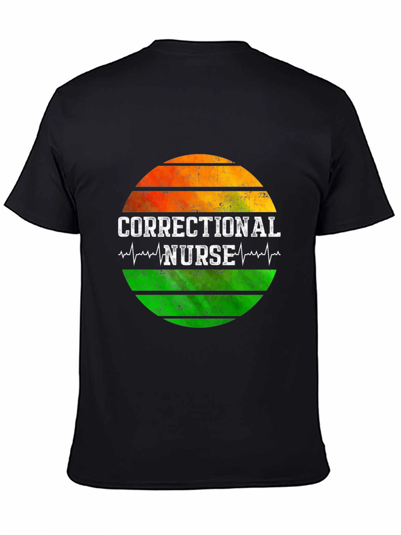 Correctional Nurse Sunset Graphic Tee