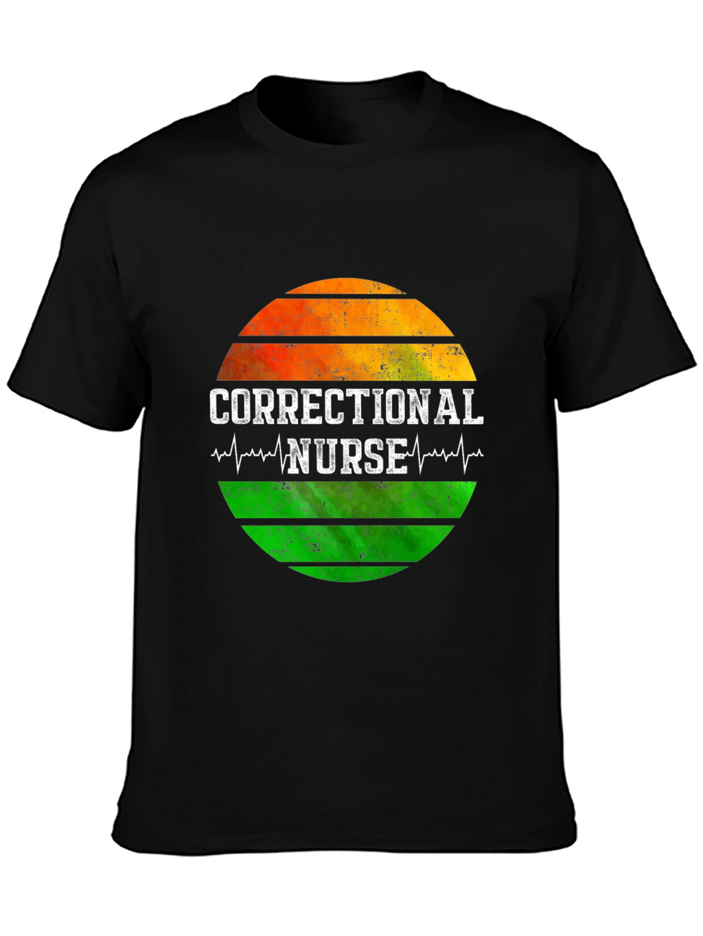Correctional Nurse Sunset Graphic Tee