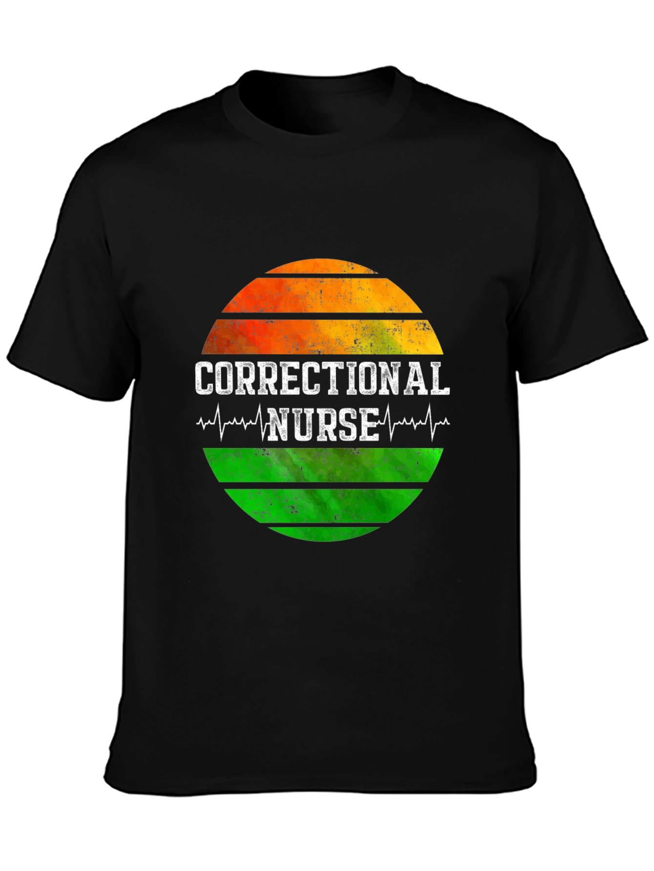Correctional Nurse Sunset Graphic Tee