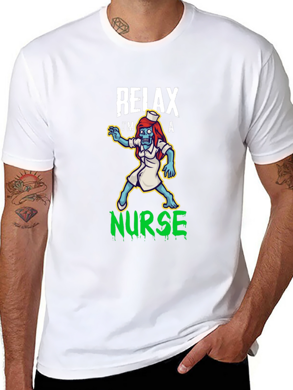 Relax Im a Nurse Zombie T-Shirt