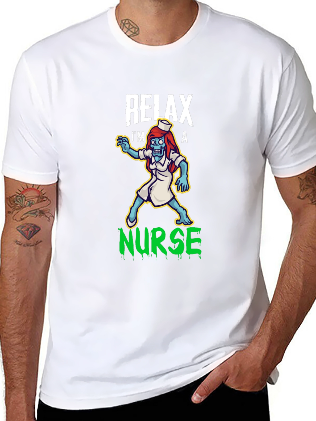 Relax Im a Nurse Zombie T-Shirt