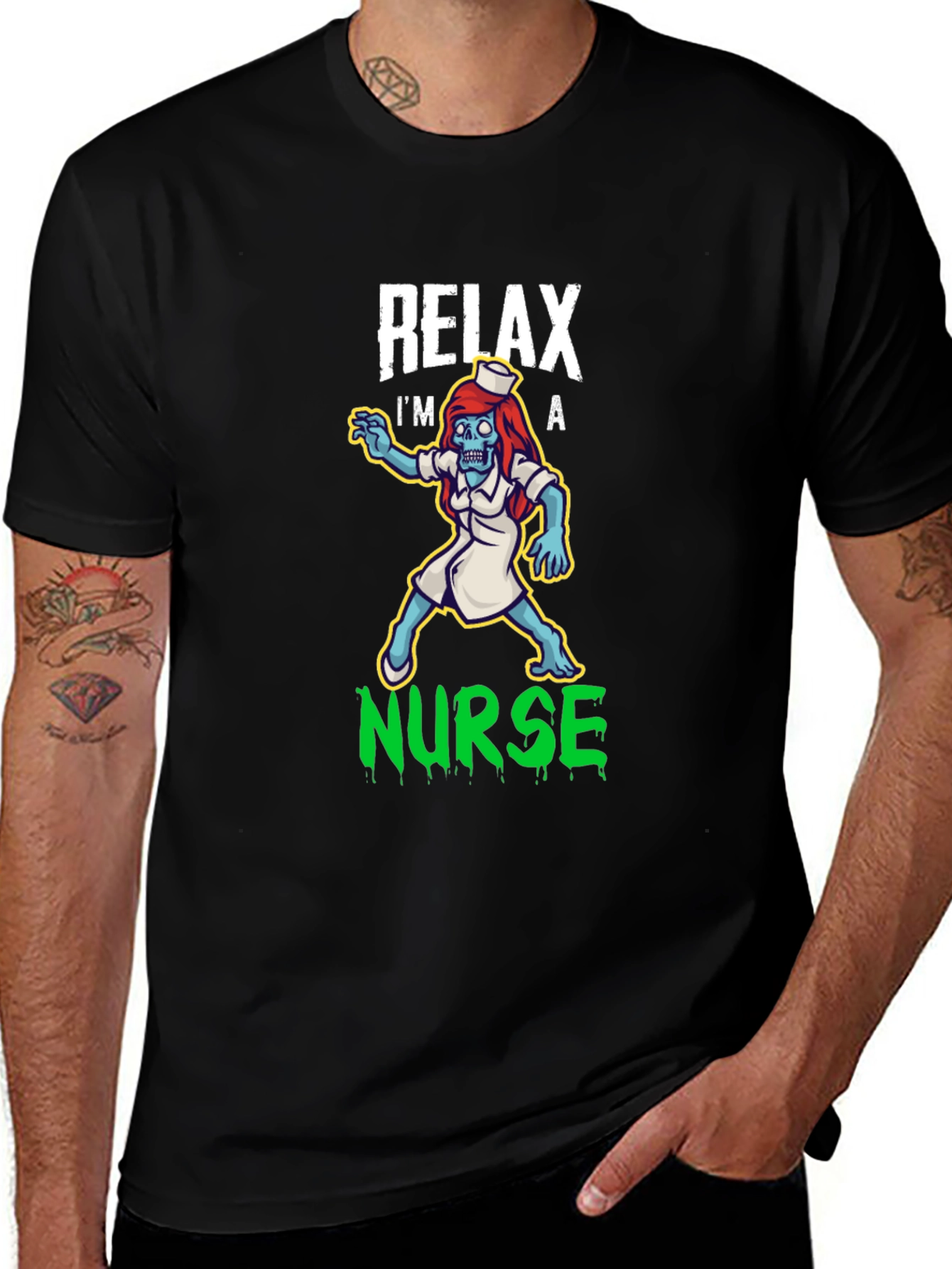 Relax Im a Nurse Zombie T-Shirt