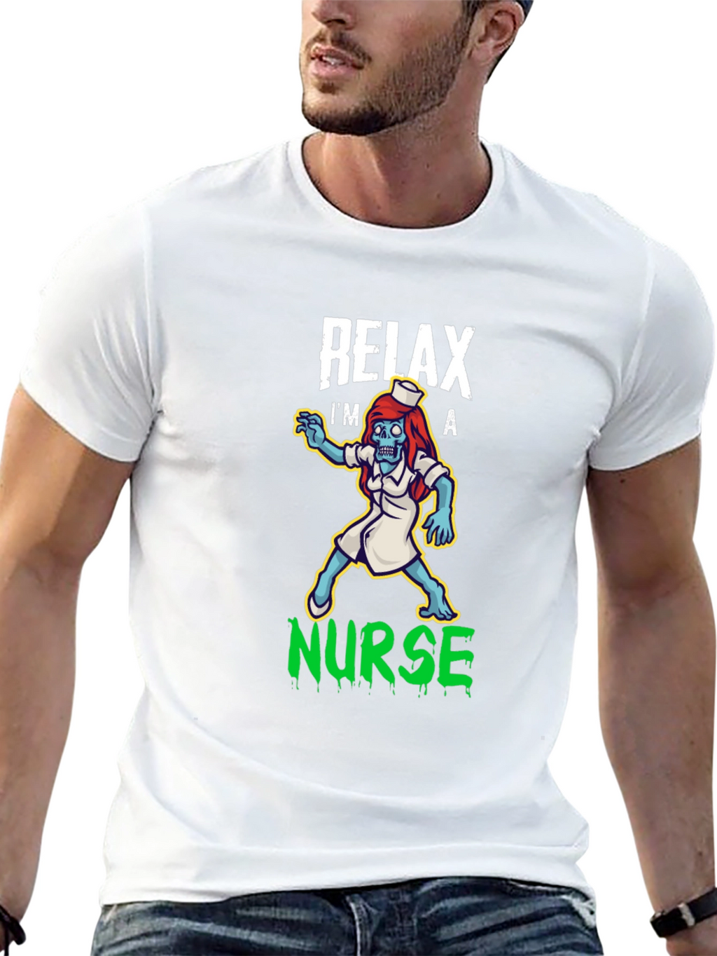 Relax Im a Nurse Zombie T-Shirt