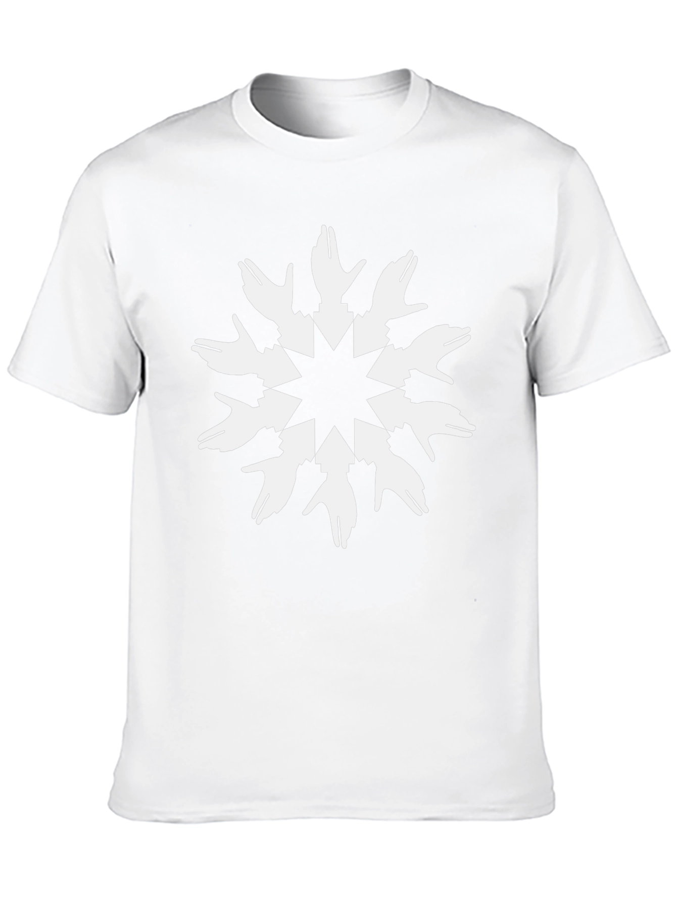 Geometric Hand Graphic Black T-Shirt