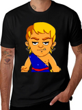 Funny Cartoon Character Graphic T-Shirt