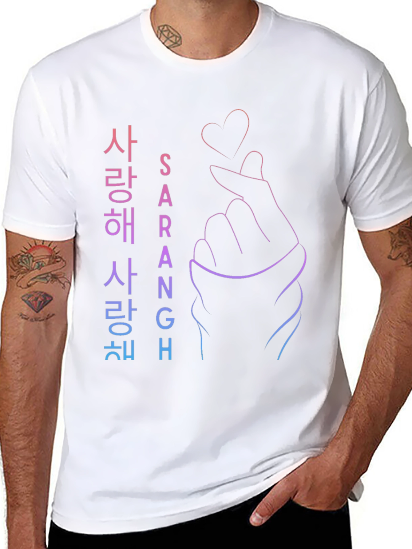 Saragh Korean Love Sign T-Shirt