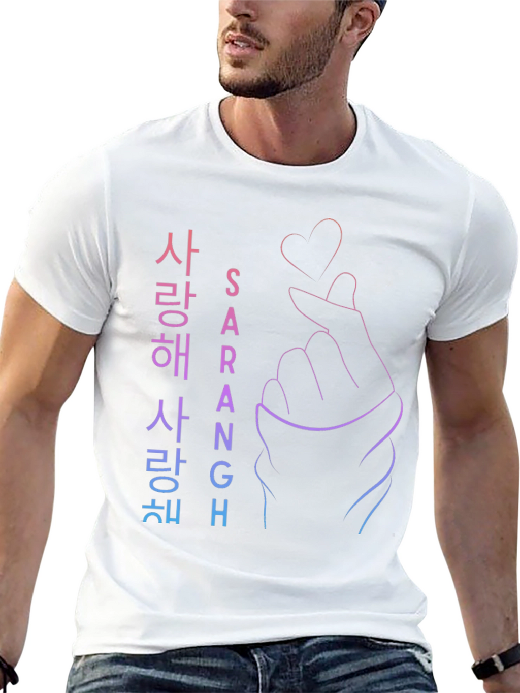 Saragh Korean Love Sign T-Shirt
