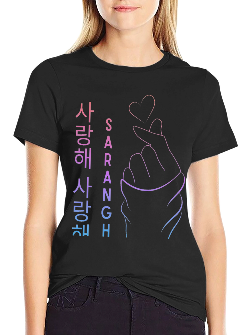 Saragh Korean Love Sign T-Shirt
