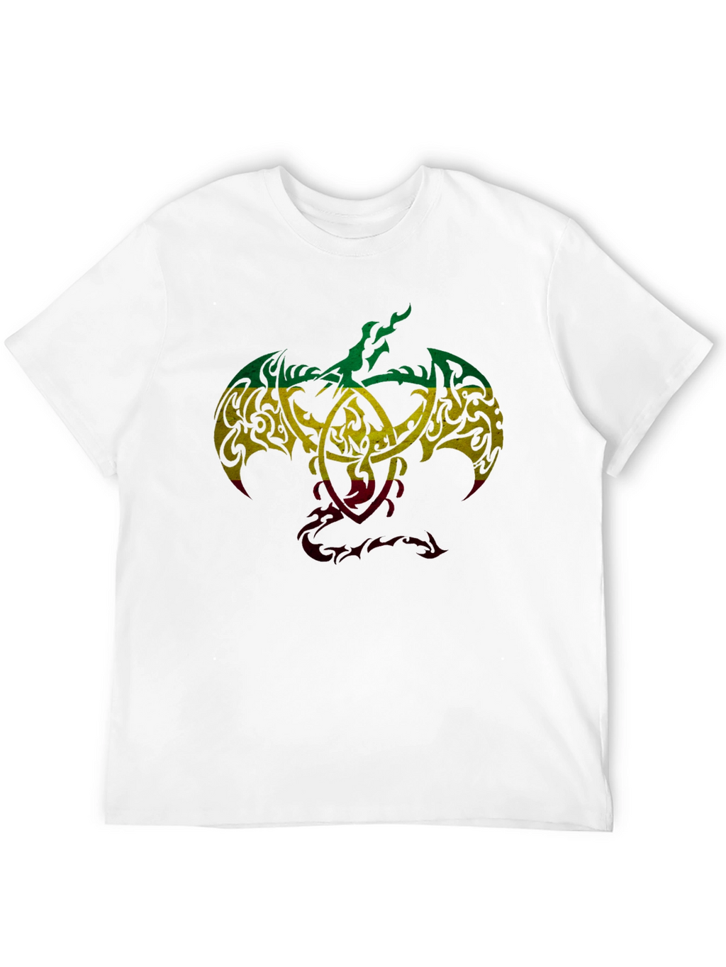 Rasta Tribal Dragon Graphic T-Shirt - Unique Design