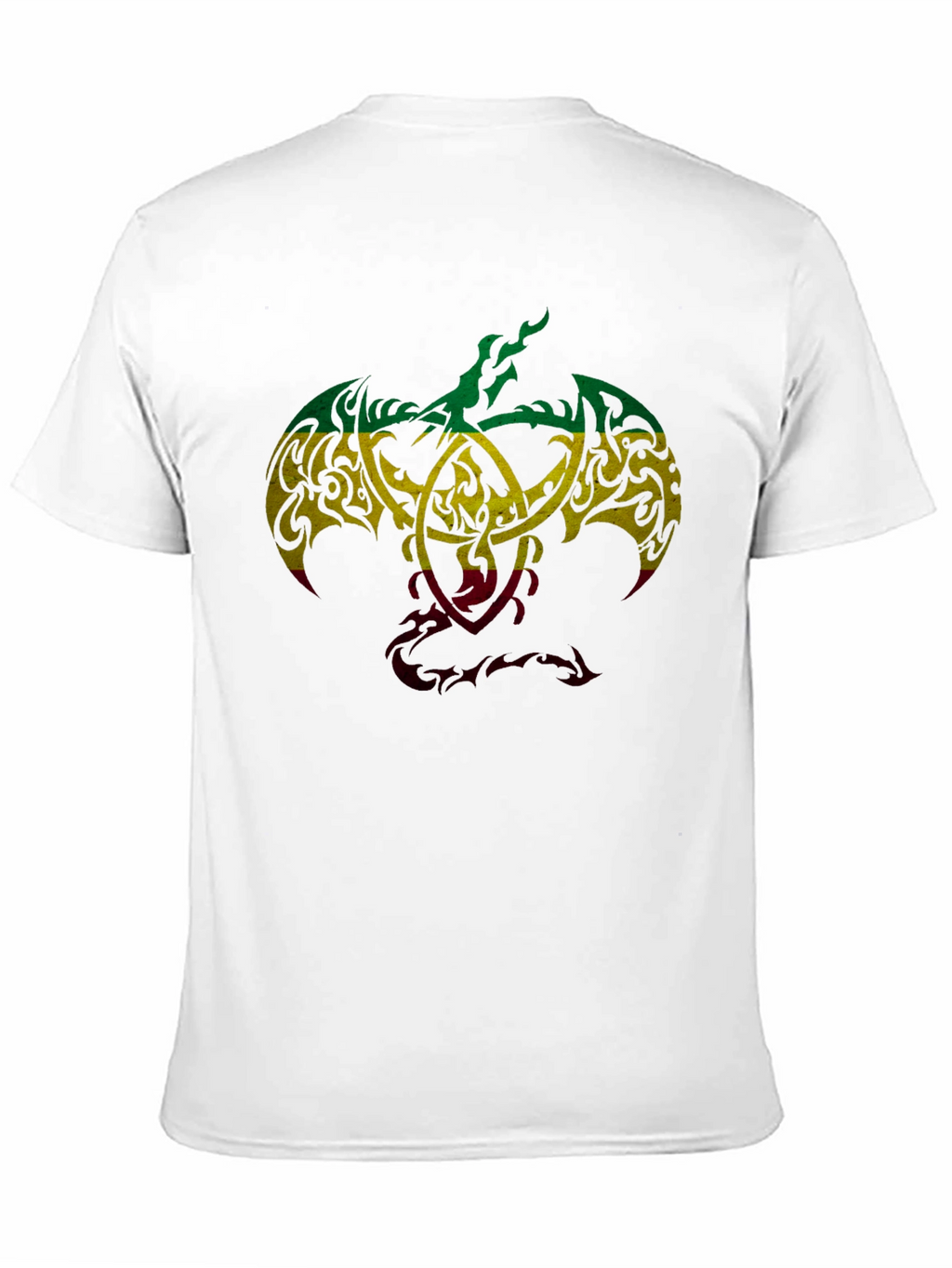 Rasta Tribal Dragon Graphic T-Shirt - Unique Design