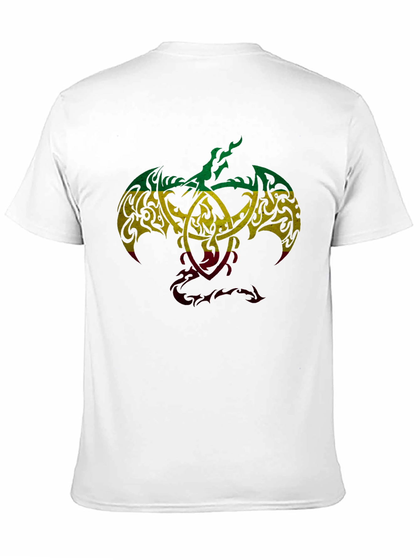 Rasta Tribal Dragon Graphic T-Shirt - Unique Design