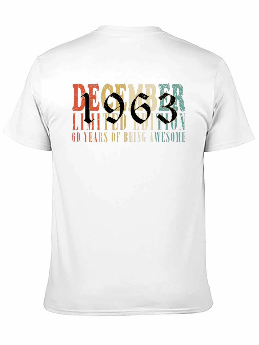 December 1963 Limited Edition 60th Birthday T-Shirt