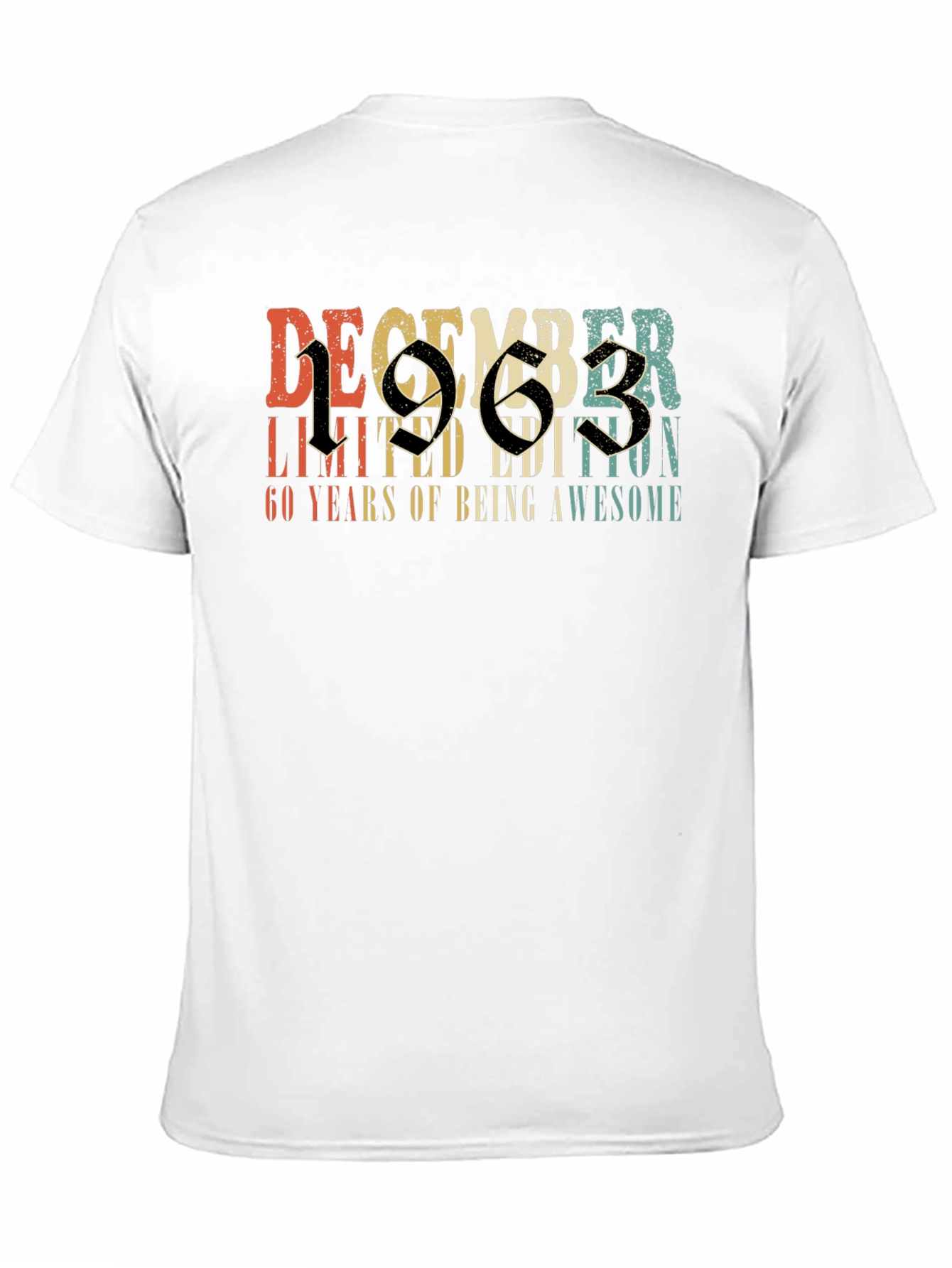 December 1963 Limited Edition 60th Birthday T-Shirt