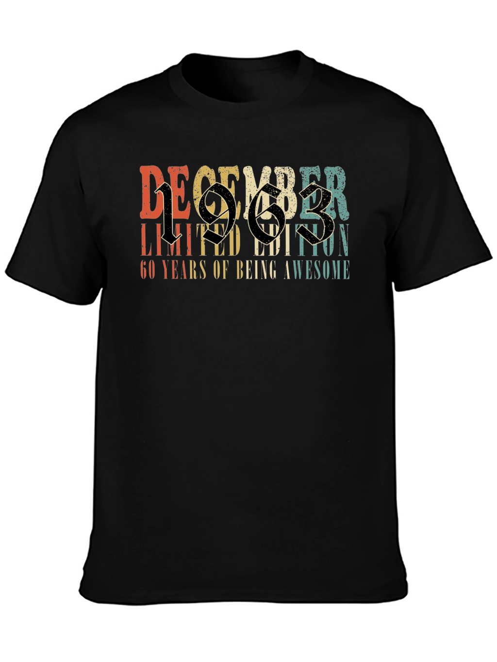 December 1963 Limited Edition 60th Birthday T-Shirt