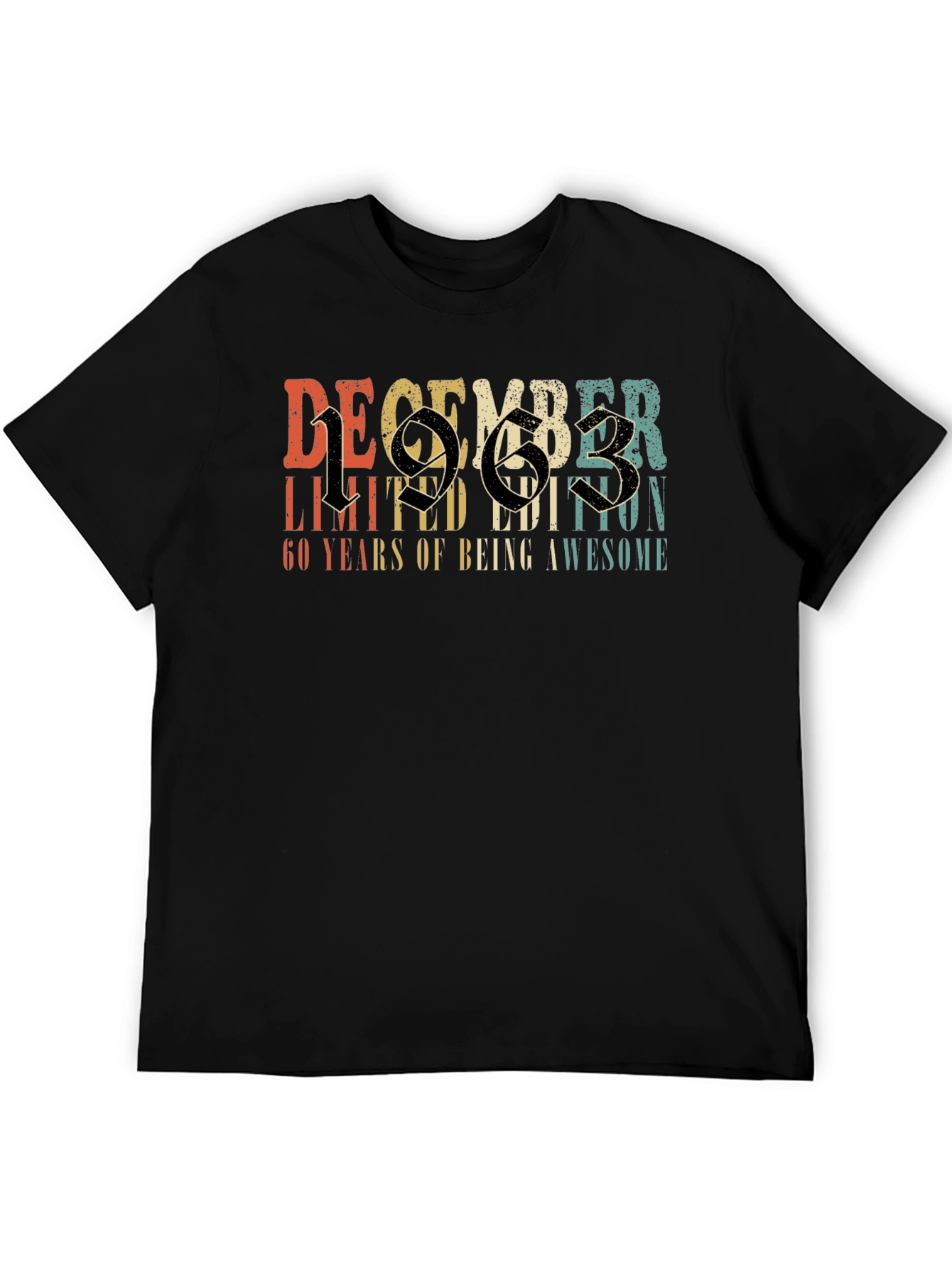 December 1963 Limited Edition 60th Birthday T-Shirt